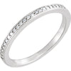 Platinum 1/8 ctw. Diamond Band, Size 7