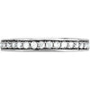 14k White Gold 1/3 CTW Diamond Band for 4.5mm Engagement Ring , Size 7