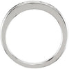 14k White Gold 1/5 CTW Diamond Band for 4.8mm Engagement Ring, Size 7