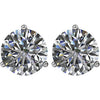 14k White Gold 2 CTW Diamond Threaded Post Earrings