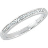 1/10 CTTW Band for Bridal Engagement Set in 14K White Gold ( Size 6 )