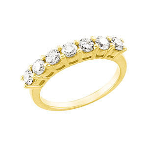 14k Yellow Gold Anniversary Band, Size 7
