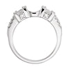 14k White Gold 1/2 CTW Diamond Ring Enhancer Size 7