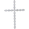 14k White Gold 1/3 ctw. Diamond Cross Pendant