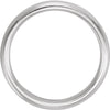 14k White Gold 6mm Comfort Fit Milgrain Band Size 10