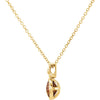 14k Yellow Gold Checkerboard Citrine & .04 CTW Diamond 18" Necklace
