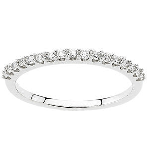 14k White Gold Halo-Style Engagement Ring or Band, Size 7