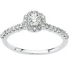 1/2 CTTW Engagement Ring (Part of Bridal Set) in 14K White Gold ( Size 6 )