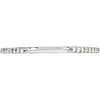 14k White Gold 1/8 CTW Diamond Matching Band , Size 7