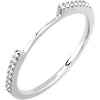 1/8 CTTW Band for Matching 5.5 mm Semi-Set Engagement Ring in 14K White Gold (Size 6)