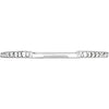 14k White Gold 1/8 CTW Diamond Matching Band , Size 7