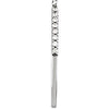 14k White Gold 1/8 CTW Diamond Matching Band , Size 7