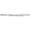 14k White Gold 1/8 CTW Diamond Matching Band , Size 7