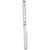 14k White Gold 1/8 CTW Diamond Matching Band , Size 7