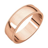 6mm Light Milgrain Band in 14K Rose Gold (Size 4)