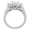 14k Yellow Gold 3/4 CTW Diamond 3 Stone Accented Engagement Ring , Size 7