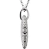 14k White Gold .08 CTW Diamond 18" Necklace