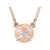 14k Rose Gold 0.07 ctw. Diamond 16.4-inch Necklace