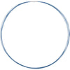 Stainless Steel/Saxe Blue-Coated 7-Strand Cable 18-Inch Chain With 14K White Gold Clasp