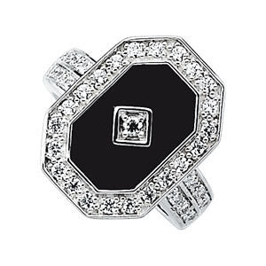 Sterling Silver Halo-Style Ring, Size 7