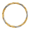 14K Yellow & White 3.5mm Hand-Woven Band Size 5