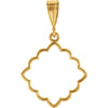 Decorative Pendant in 14k Yellow Gold