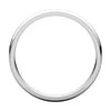 10k White Gold 2mm Light Comfort Fit Band, Size 6