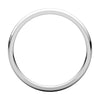 14k White Gold 2mm Light Comfort Fit Band, Size 5.5