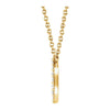 14k Yellow Gold 1/3 CTW Diamond Cluster 16-18" Necklace