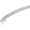 Cubic Zirconia Bracelet in Sterling Silver ( 7-3/4 Inch )