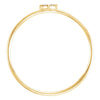 14k Yellow Gold 1/8 CTW Diamond Petite Square Ring, Size 7