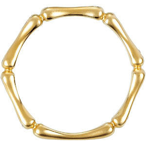 14k Yellow Gold .06 CTW Diamond Ring, Size 7