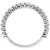 14k White Gold 1/2 CTW Diamond Band, Size 7