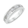 1 CTTW Baguette Diamond Wedding Band Ring in Platinum (Size 6 )