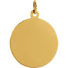 14k Yellow Gold 18mm St. Christopher Medal