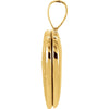 14k Yellow Gold .01 CTW Diamond Floral-Inspired Heart Locket