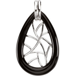 Sterling Silver Onyx Pendant