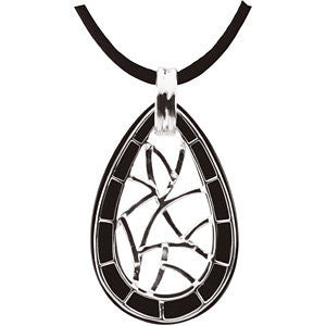 Sterling Silver Onyx Pendant