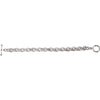 Sterling Silver 10 mm Fancy Curb Link Bracelet