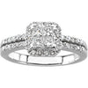 14k White Gold 3/4 CTW Diamond Engagement Ring , Size 7