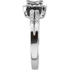 14k White Gold 3/4 CTW Diamond Engagement Ring , Size 7