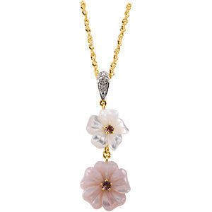14k Yellow Gold Multi-Gemstone Necklace