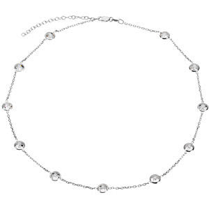 Sterling Silver Cubic Zirconia Necklace