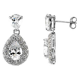 Sterling Silver Cubic Zirconia Earrings