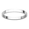 Sterling Silver 2mm Flat Band, Size 10.5