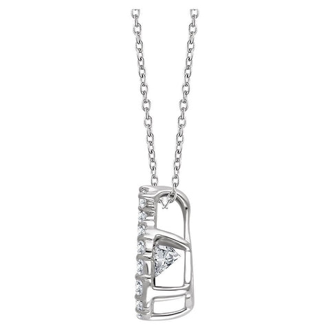 14k White Gold 1/2 CTW Diamond 16-18" Mystara® Necklace