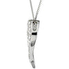 14k White Gold 1/4 CTW Diamond Heart 18" Necklace