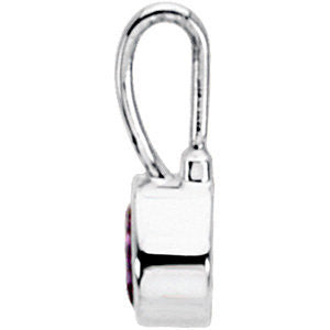 Sterling Silver June Birthstone 11.5x4.5mm Hook Charm/Pendant