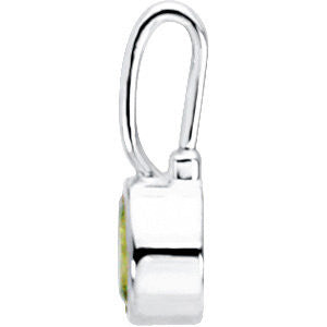 Sterling Silver August Birthstone 11.5x4.5mm Hook Charm/Pendant