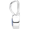 Sterling Silver September Birthstone 12.5x5.75mm Hook Charm/Pendant